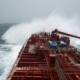 my ship with rough sea in indian ocean